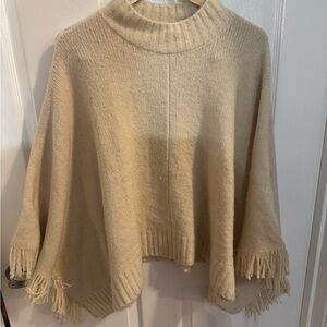 Grade &Gather Cream Women's Poncho